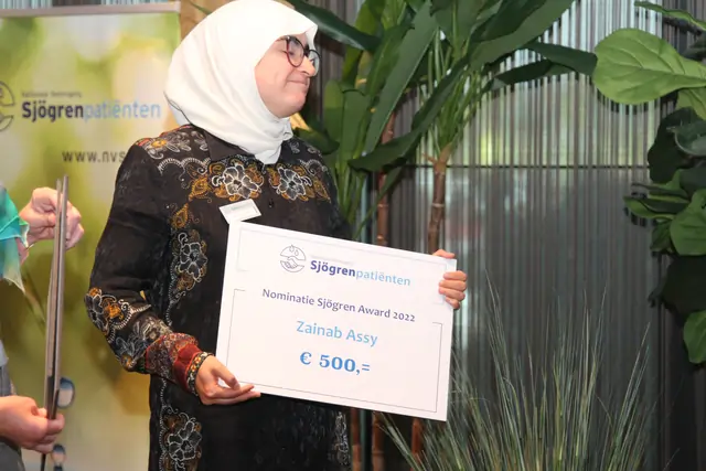 Nominatie Sjögren Award Drs. Zainab Assy Nominatie Sjögren Aword Drs. Zainab Assy
